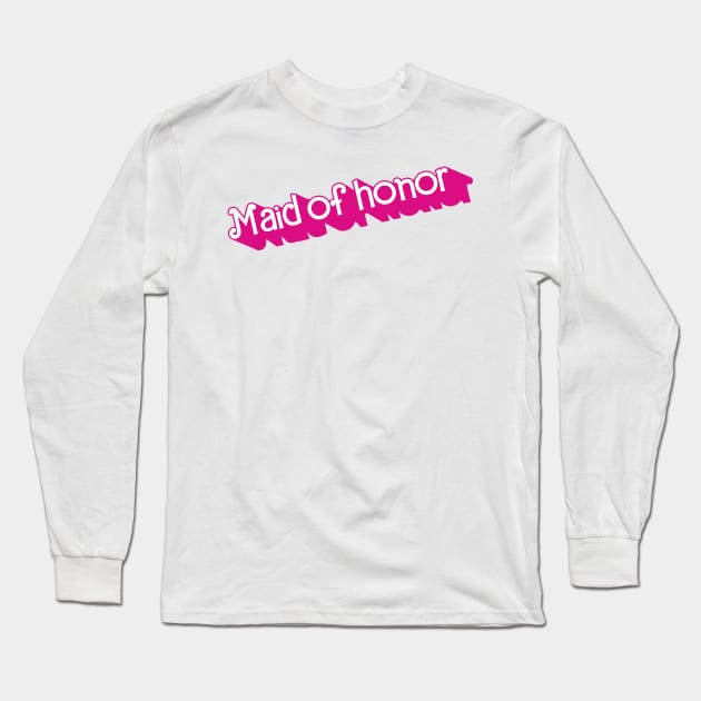 Maid of Honor Barbie logo Long Sleeve T-Shirt by byb